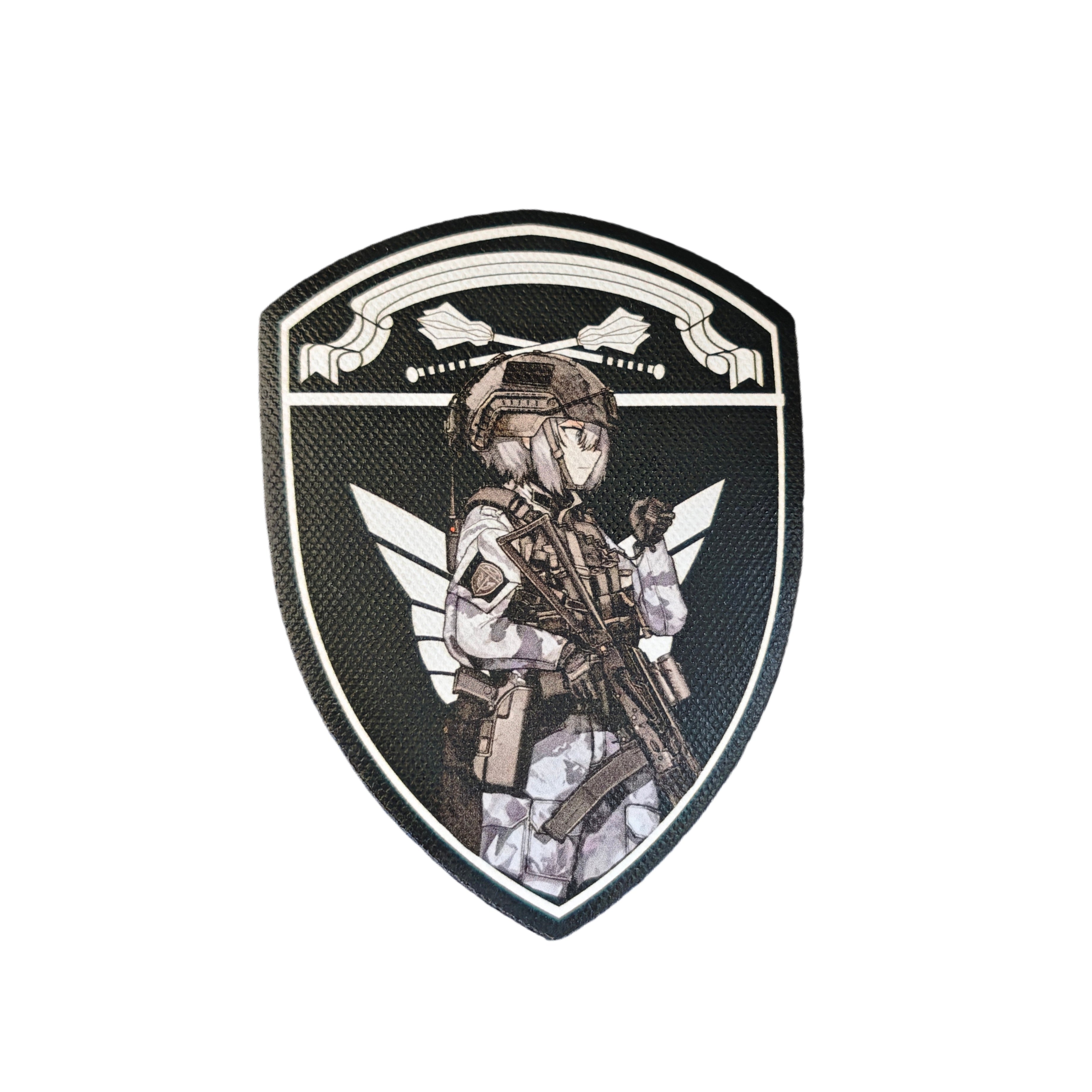White-Haired Anime Girl Patch