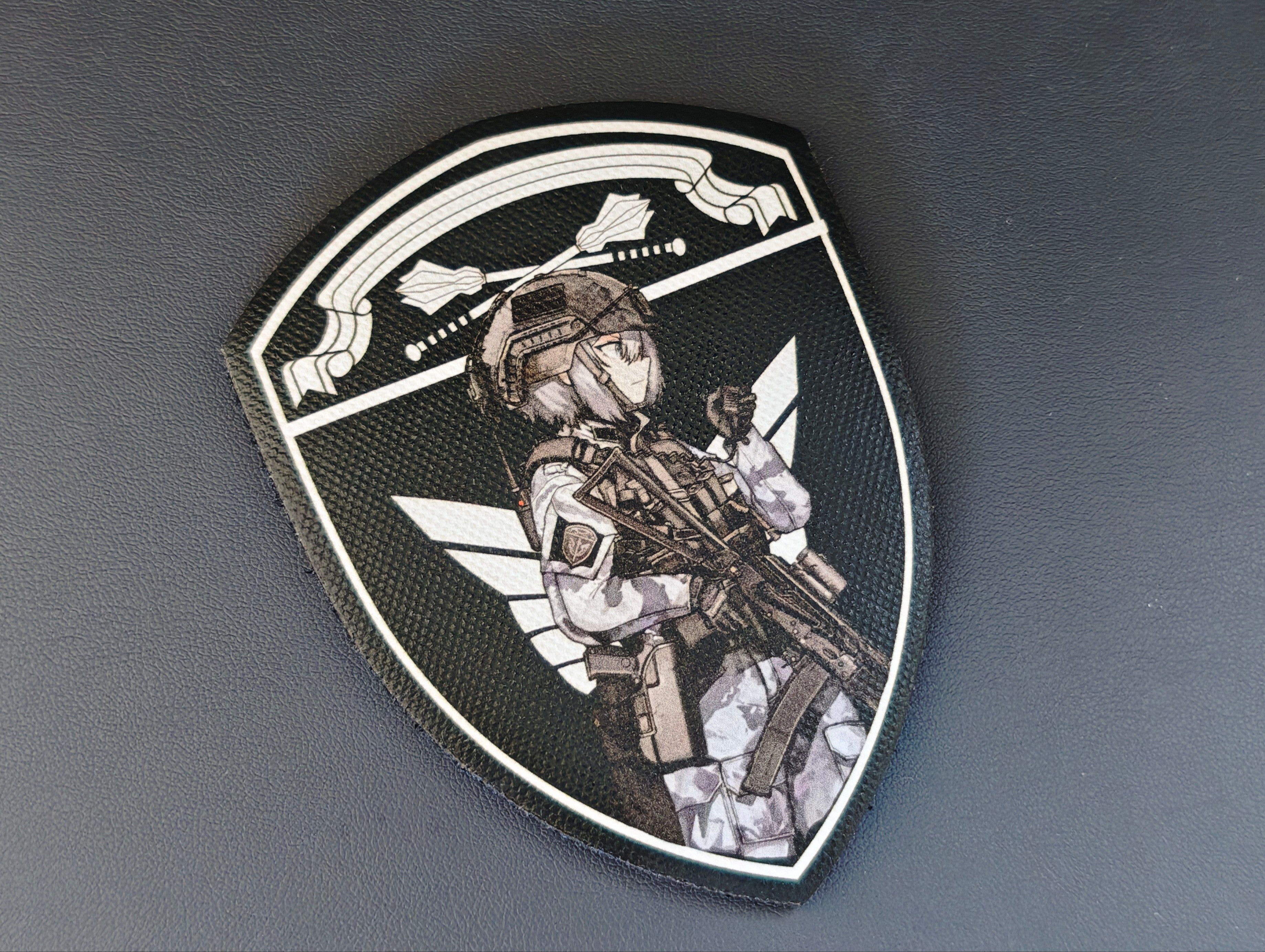White-Haired Anime Girl Patch