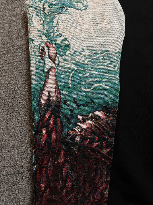 Sweat à capuche gothique à col en fourrure