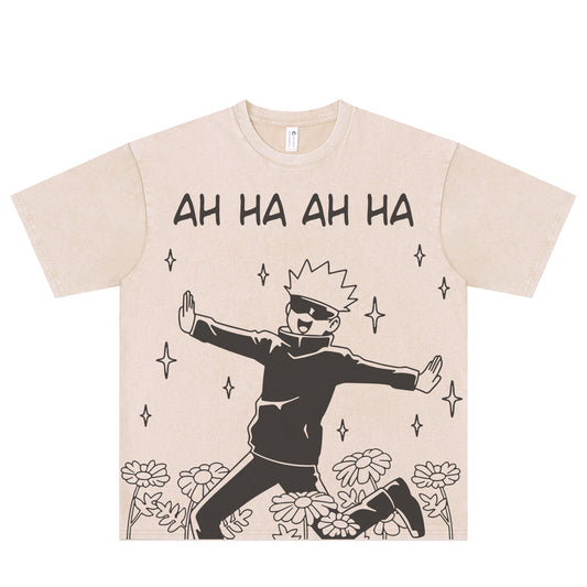 Pure Cotton Dandadan Söpö esteettinen pitkähihainen T-paita