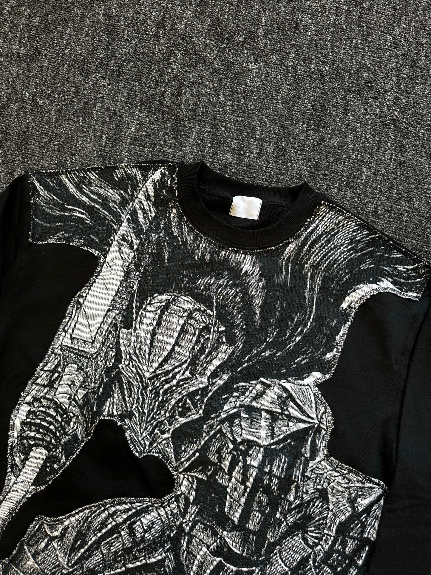 Sweat à capuche gothique à col en fourrure