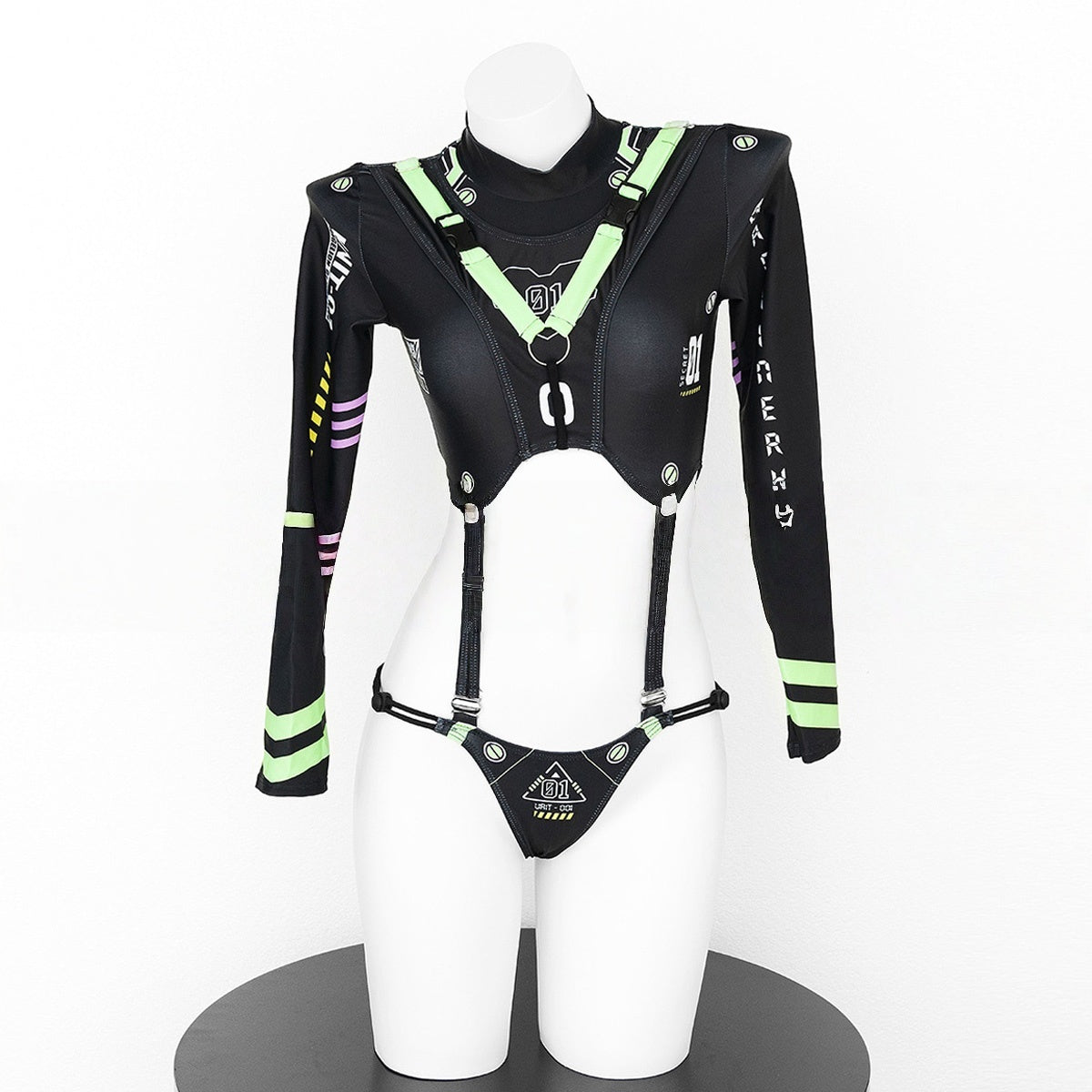 Futuristic Agent 01 Cutout Bodysuit