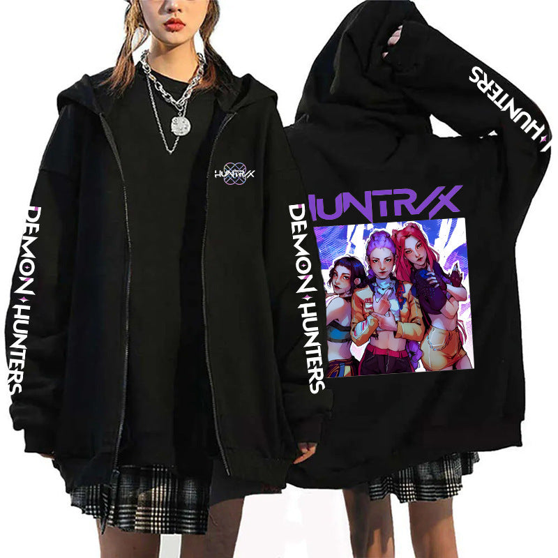 K-Pop Demon Hunters Zip-Up Hoodie Cardigan