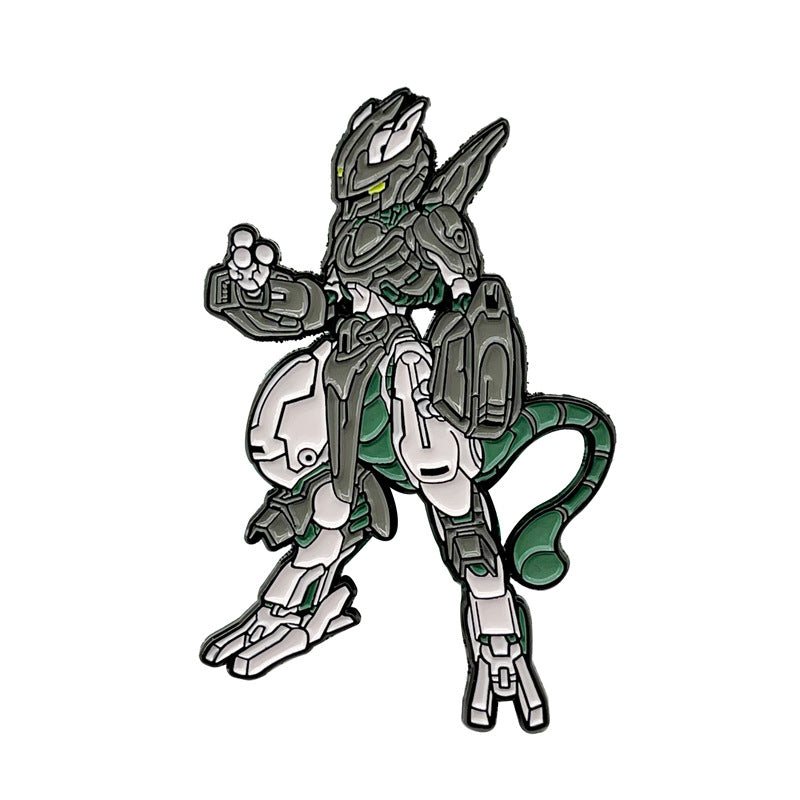 Classic Japanese Anime Spirit Beast Metal Pin Badge