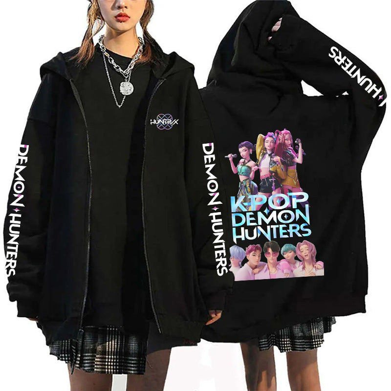 K-Pop Demon Hunters Zip-Up Hoodie Cardigan