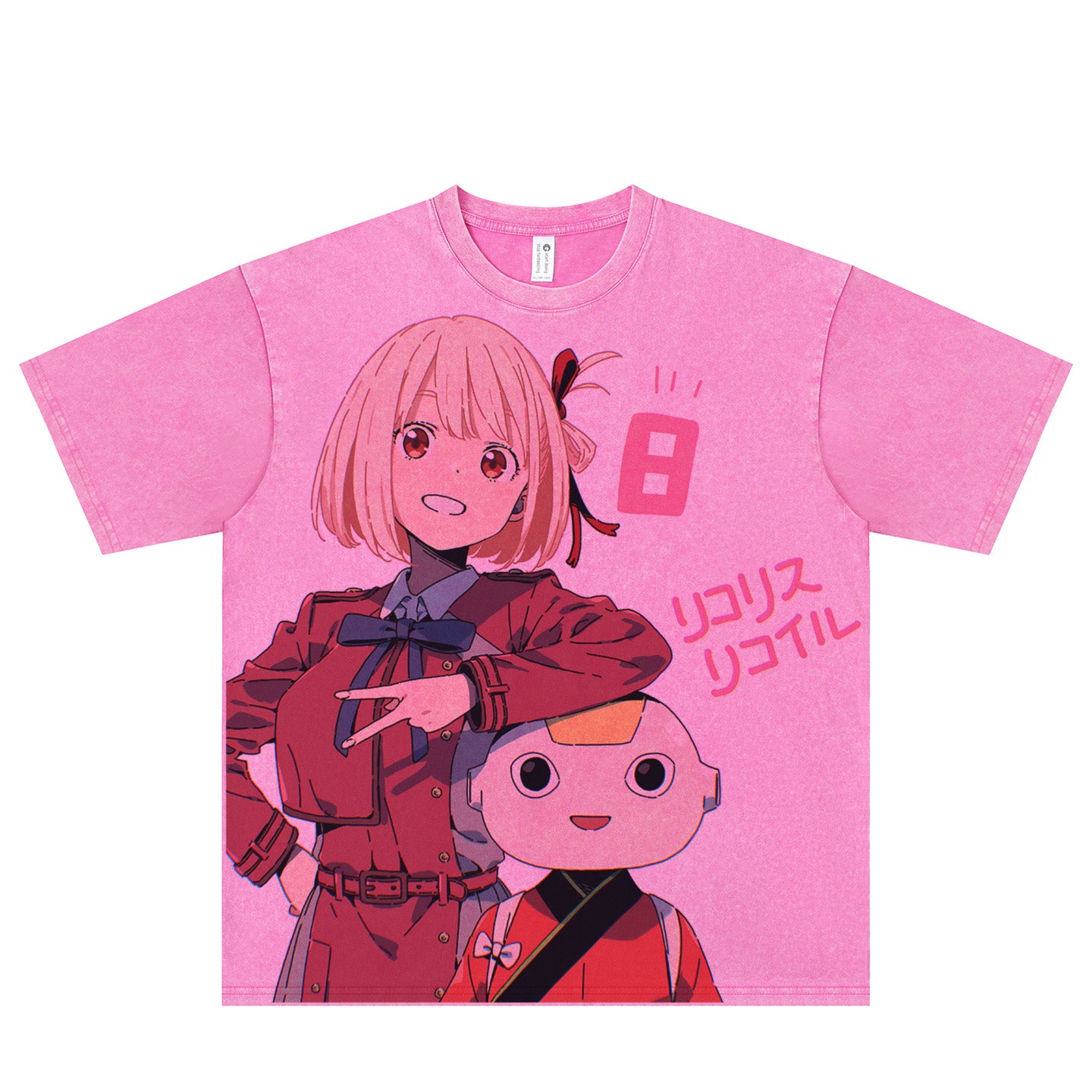 Lycoris Recoil Anime Girl Kawaii T-shirt