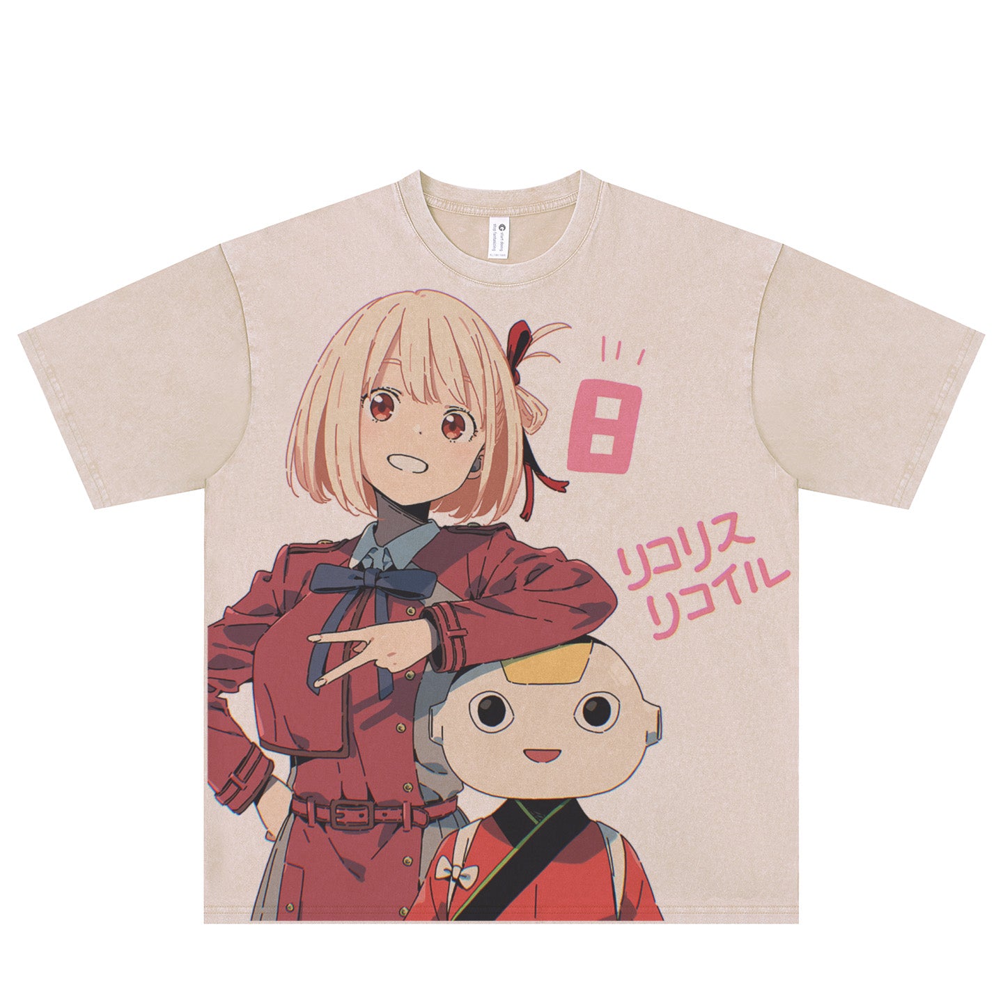 Lycoris Recoil Anime Girl Kawaii T-shirt