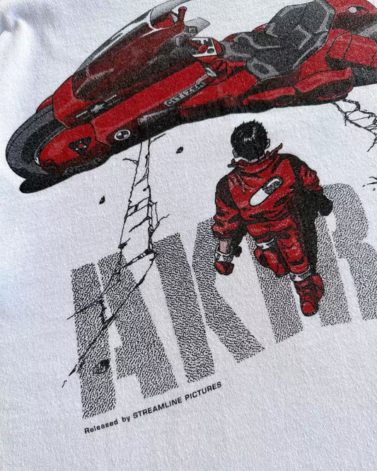 T-shirt in puro cotone con stampa DTG classica di Akira Kaneda