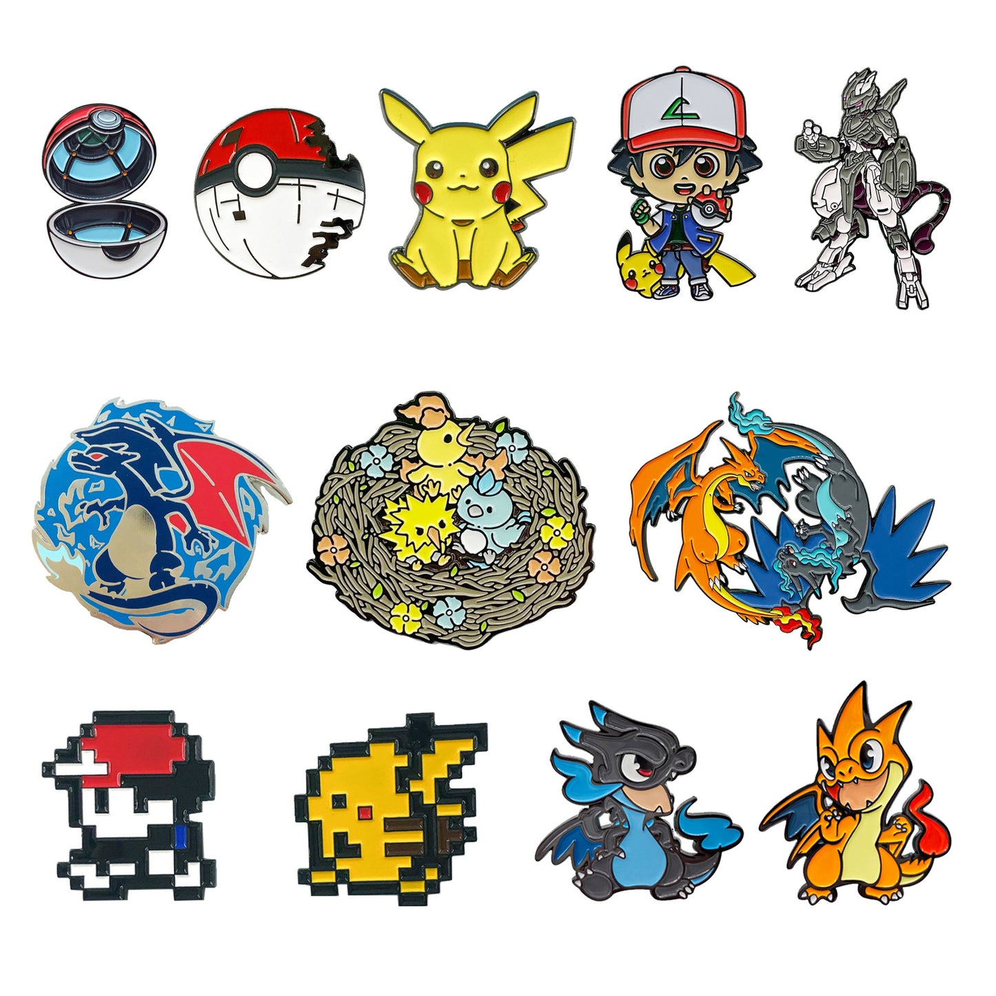 Classic Japanese Anime Spirit Beast Metal Pin Badge
