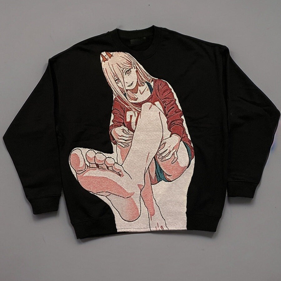 Sweat à capuche gothique à col en fourrure