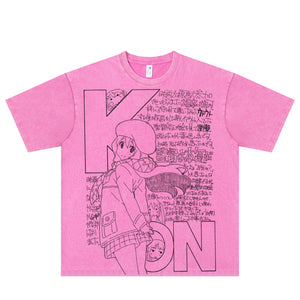 Μακρυμάνικο μπλουζάκι από καθαρό βαμβάκι Dandadan Cute αισθητικής