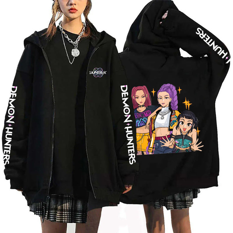 K-Pop Demon Hunters Zip-Up Hoodie Cardigan