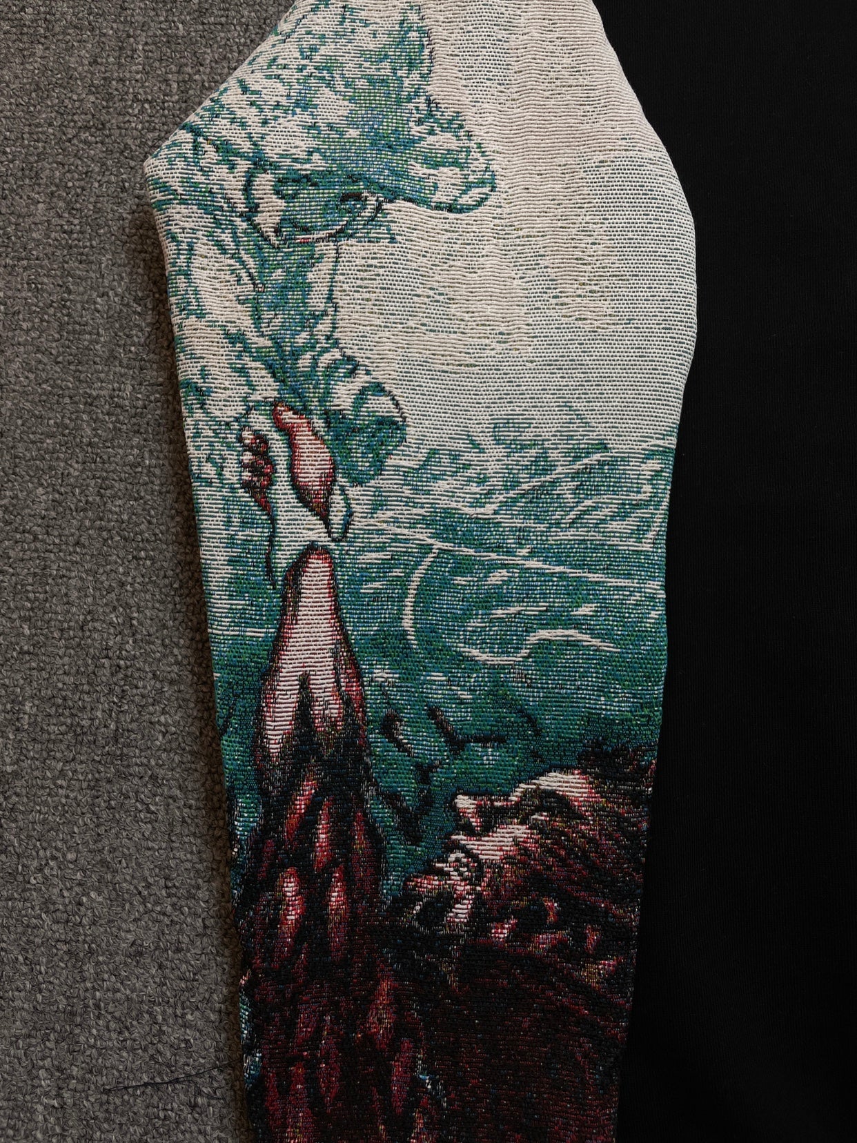 Sweat à capuche gothique à col en fourrure