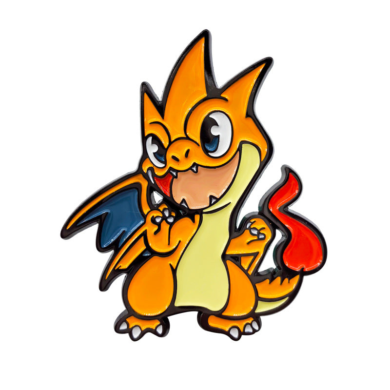 Classic Japanese Anime Spirit Beast Metal Pin Badge