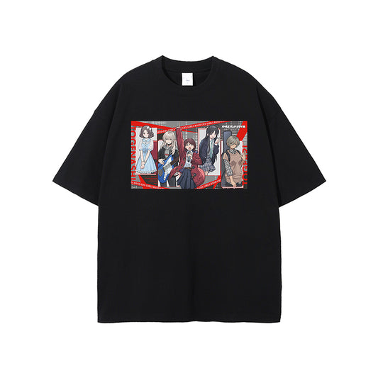 Girls Band Cry City Girl Anime Graphic T-shirt