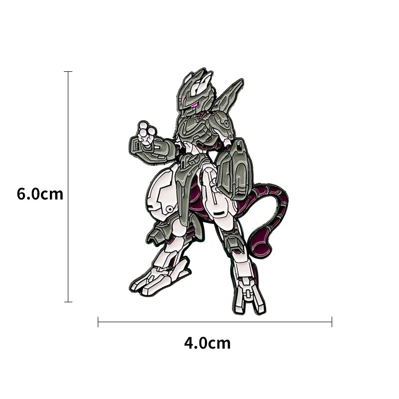 Classic Japanese Anime Spirit Beast Metal Pin Badge