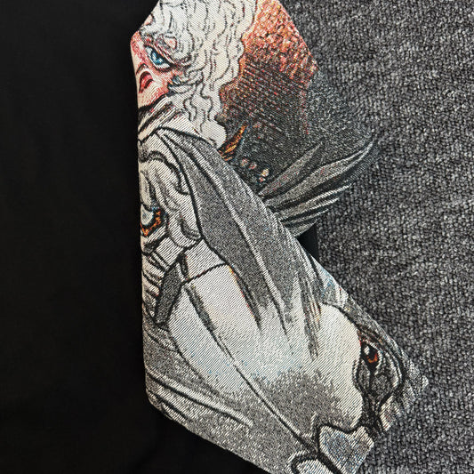 Sweat à capuche gothique à col en fourrure