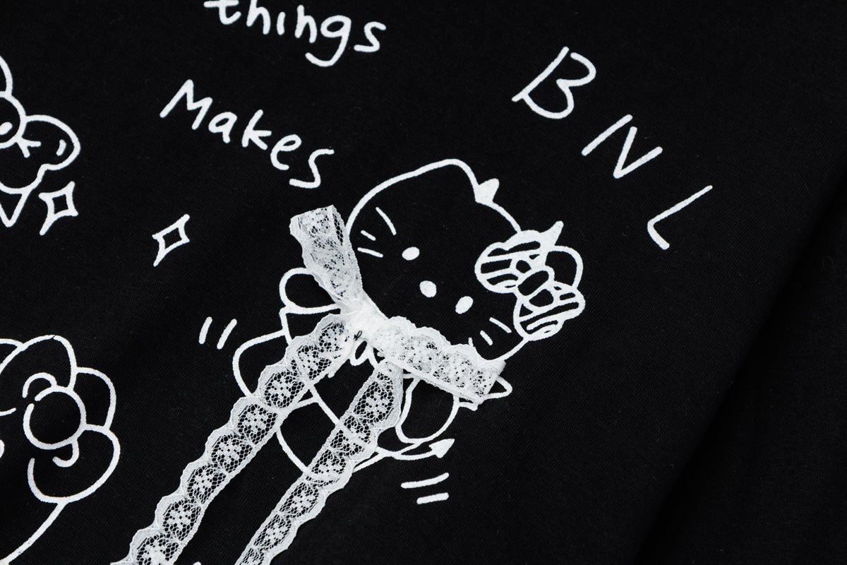 Camiseta de manga larga estética Dandadan de puro algodón