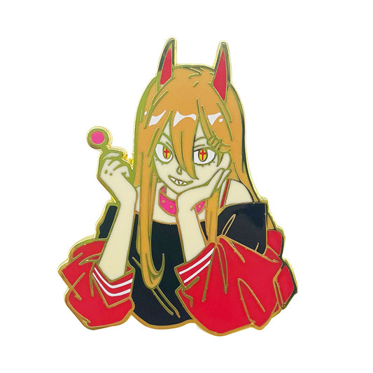 Chainsaw Man Power Kawaii Metal Pin