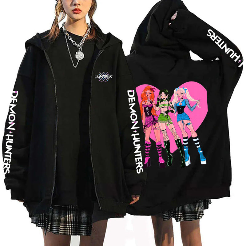 K-Pop Demon Hunters Zip-Up Hoodie Cardigan