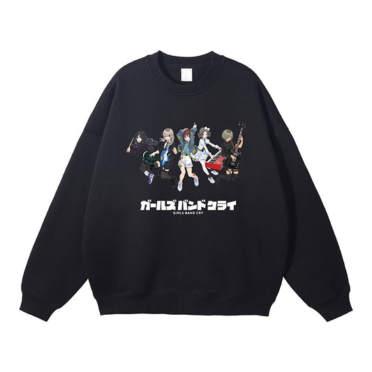 Girls Band Cry Anime Girl Crewneck Sweatshirt