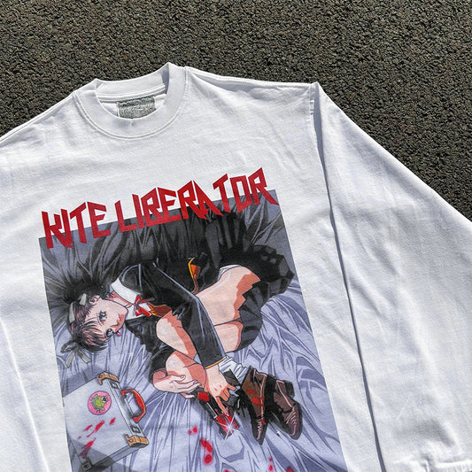 Pure Cotton Kite Liberator Anime DTG Printed T-shirt