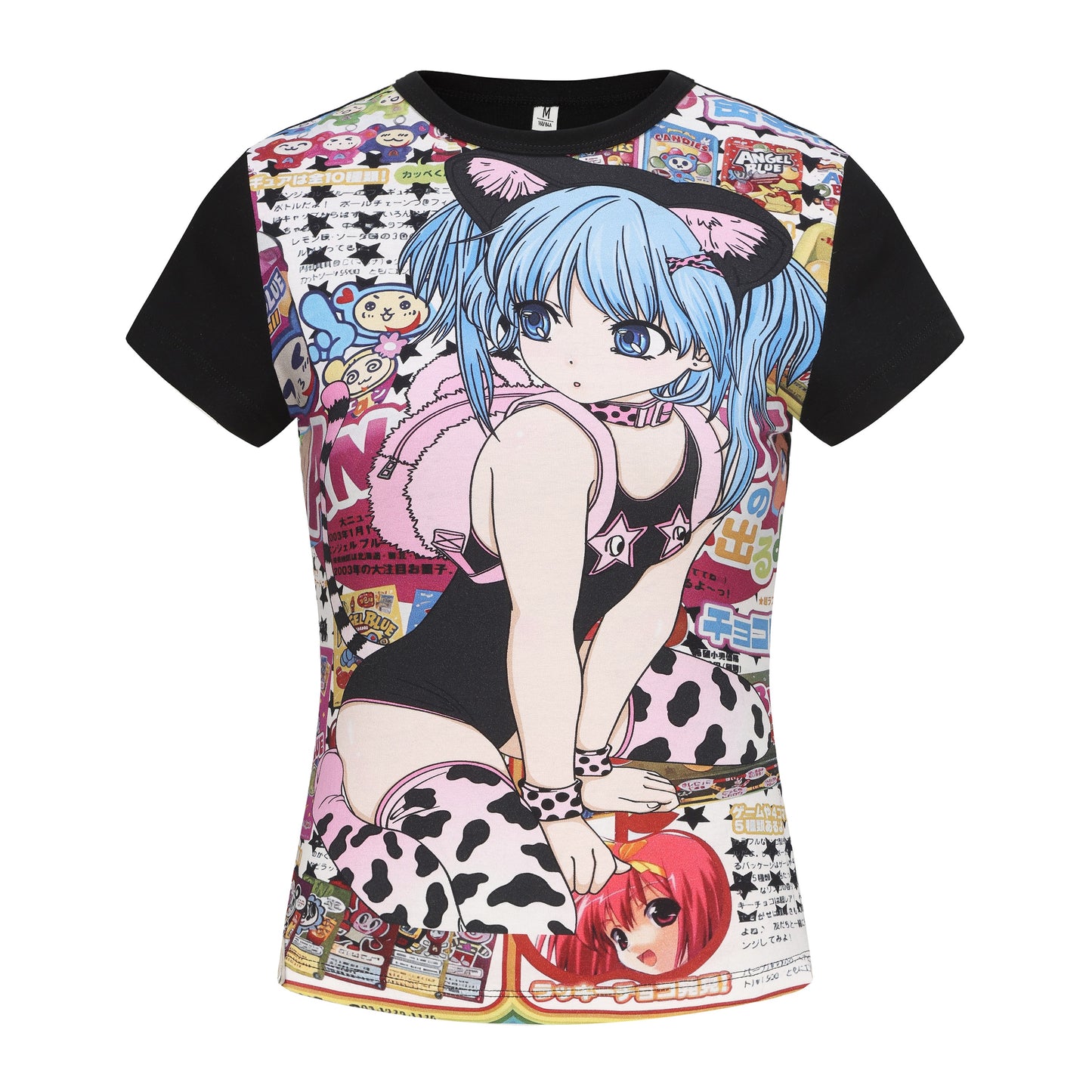"Showa Dream Pop" Full Graphic Otaku T-Shirt – Vintage Idol Vibes