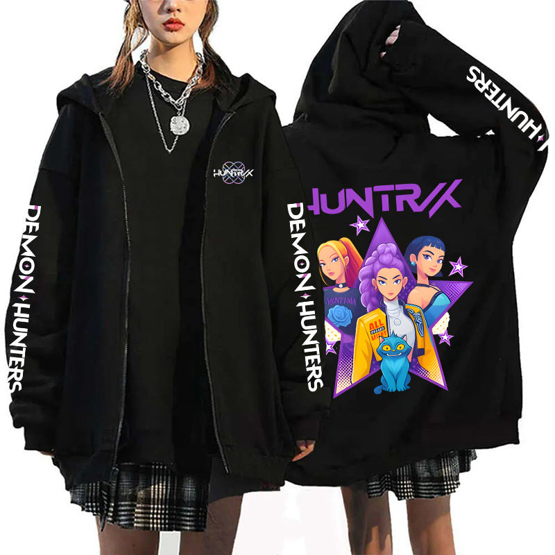 K-Pop Demon Hunters Zip-Up Hoodie Cardigan