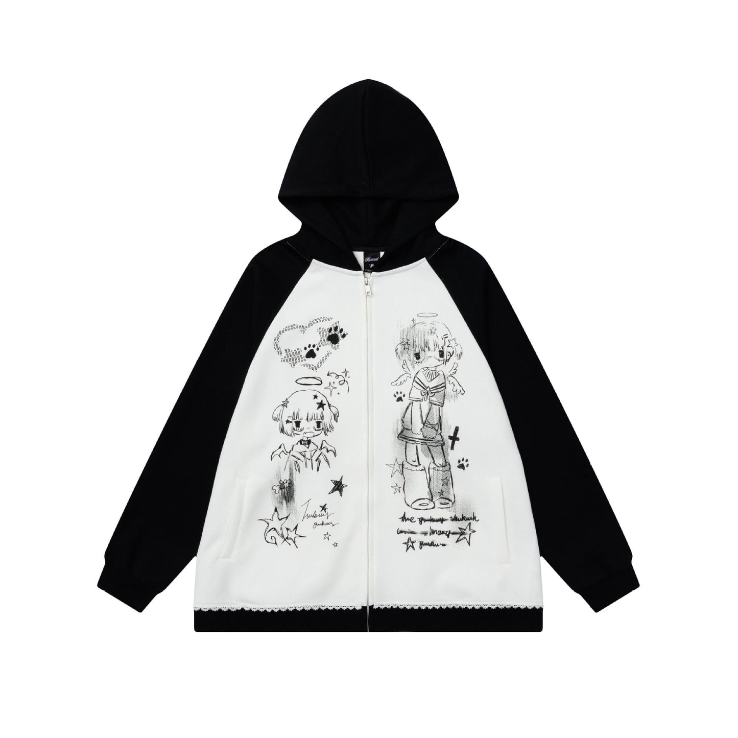 Camiseta de manga larga estética Dandadan de puro algodón