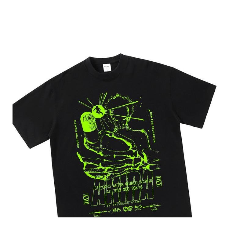 Czysta bawełniana koszulka Akira Cool Anime