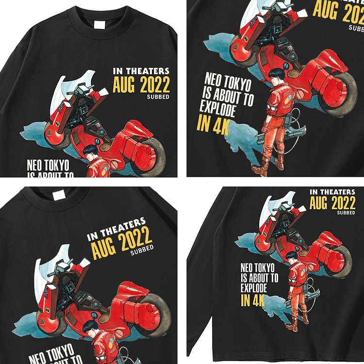 Akira langærmet T-shirt i ren bomuld