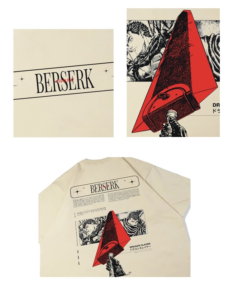 Camiseta Berserk de algodón puro