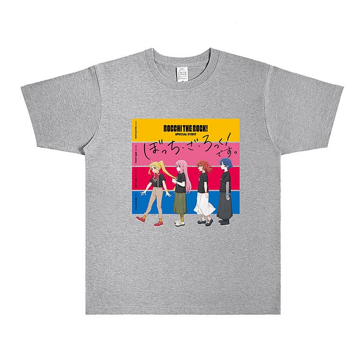 Bocchi The Rock Kawaii-T-Shirt aus reiner Baumwolle