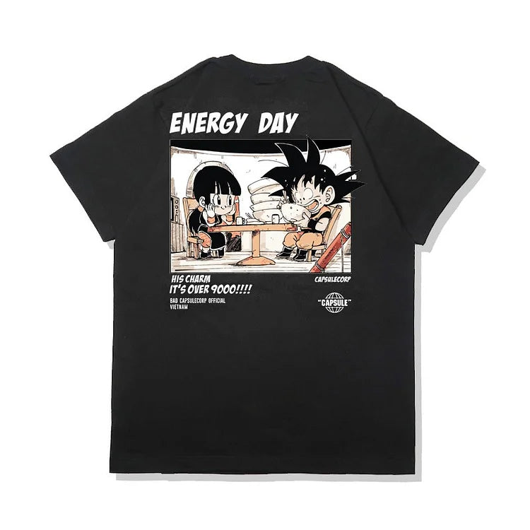 Pure Cotton Dragon Ball Goku & Chichi T-paita