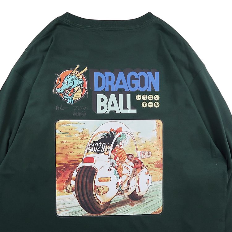 Koszulka z długim rękawem Dragon Ball z czystej bawełny