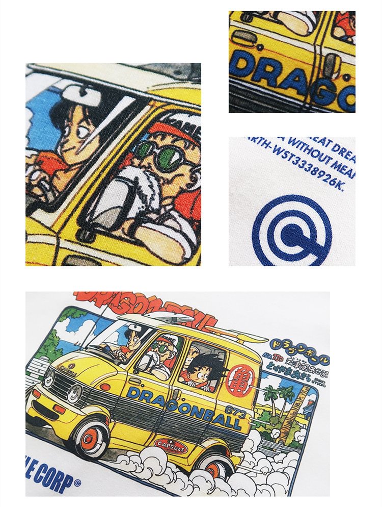 Retro T-shirt från Dragon Ball Son Goku i ren bomull