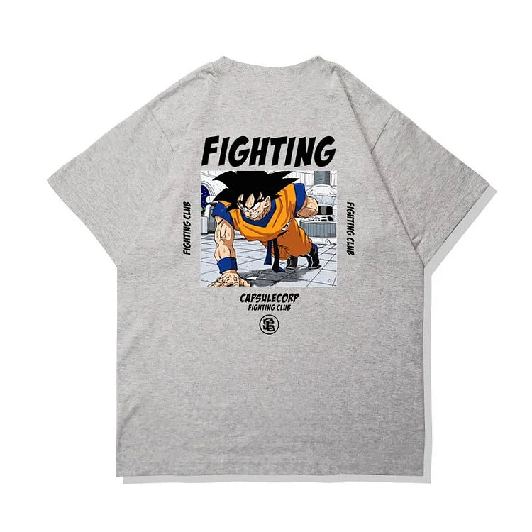 Camiseta de algodão puro Dragon Ball Son Goku Training Day