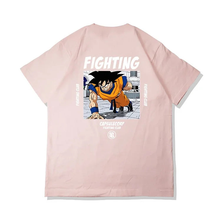 Camiseta de algodão puro Dragon Ball Son Goku Training Day