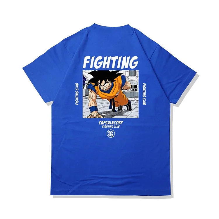 Camiseta de algodão puro Dragon Ball Son Goku Training Day