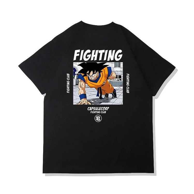 Camiseta de algodão puro Dragon Ball Son Goku Training Day