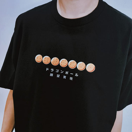 Pure Cotton Dragon Ball "Wishes Come True" grafisk T-shirt