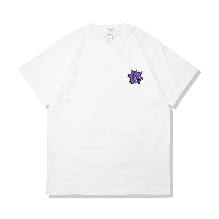 Gengar-brodert T-skjorte i ren bomull