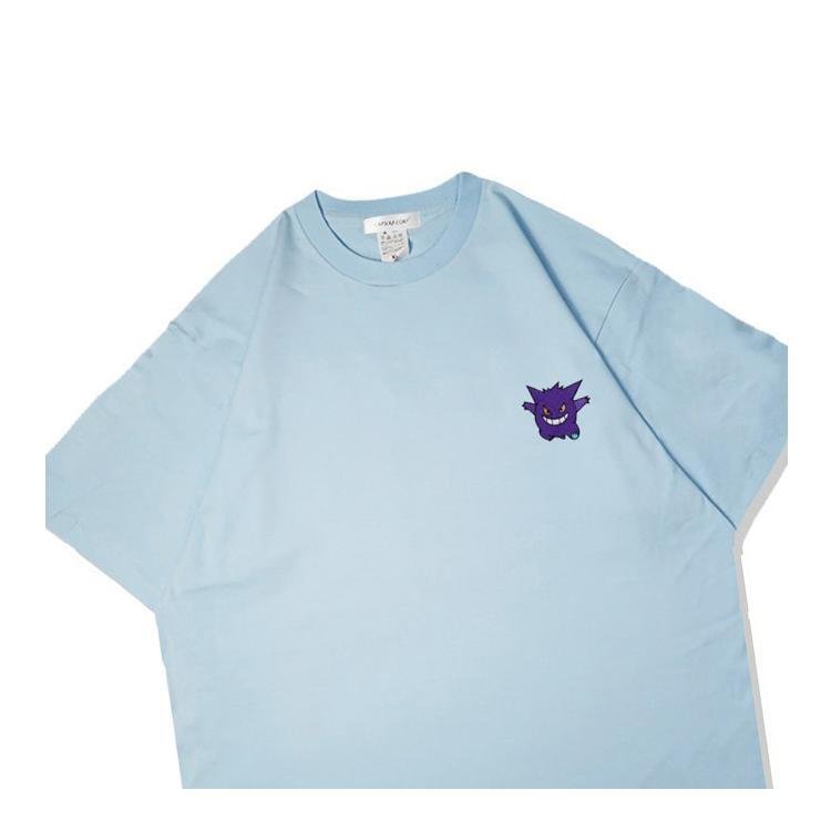 Gengar-brodert T-skjorte i ren bomull
