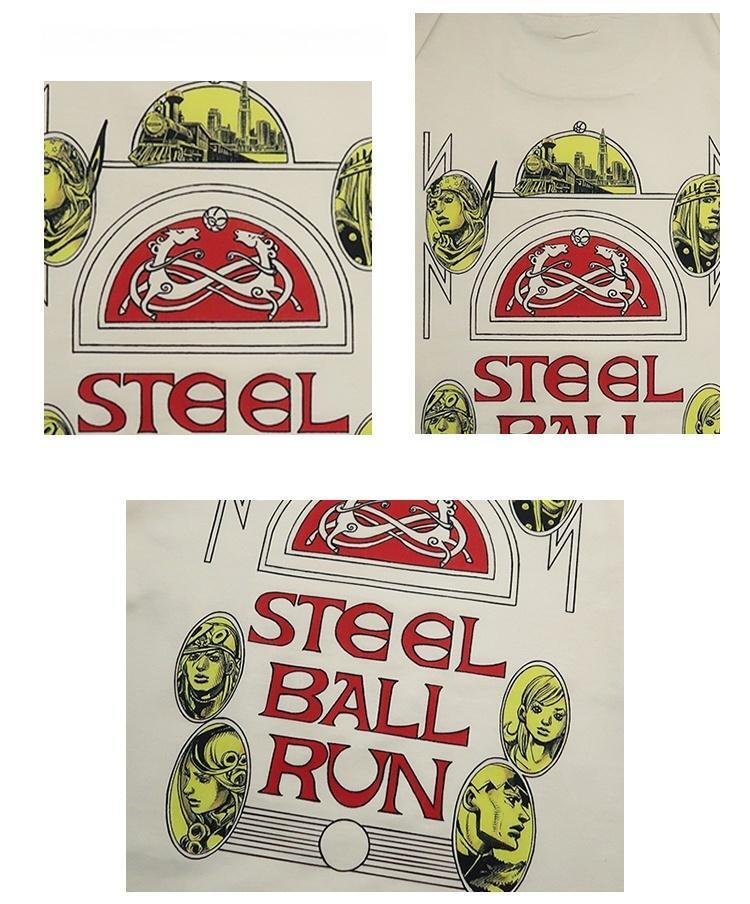 Pure Cotton Jojo's Bizzare Adventure Steel Ball Run T-shirt