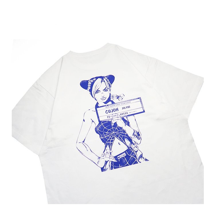 Camiseta de algodón puro Jolyne Cujoh con la frase "JoJo's Bizzare Adventure Stone Ocean"