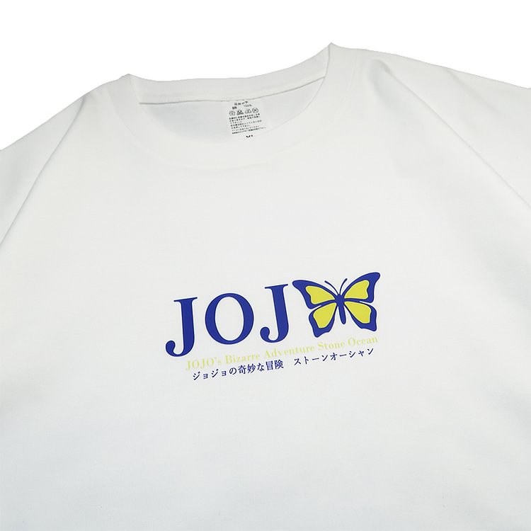 Camiseta de algodón puro Jolyne Cujoh con la frase "JoJo's Bizzare Adventure Stone Ocean"
