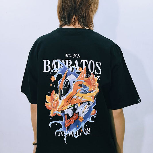 Μπλουζάκι ορφανών ορφανών από καθαρό βαμβακερό κοστούμι Gundam Iron-Blooded