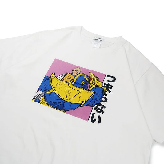 Maglietta in puro cotone One Punch Man Saitama "Noioso"