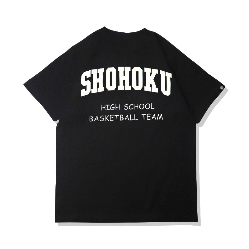 Camiseta de verão Slam Dunk de algodão puro