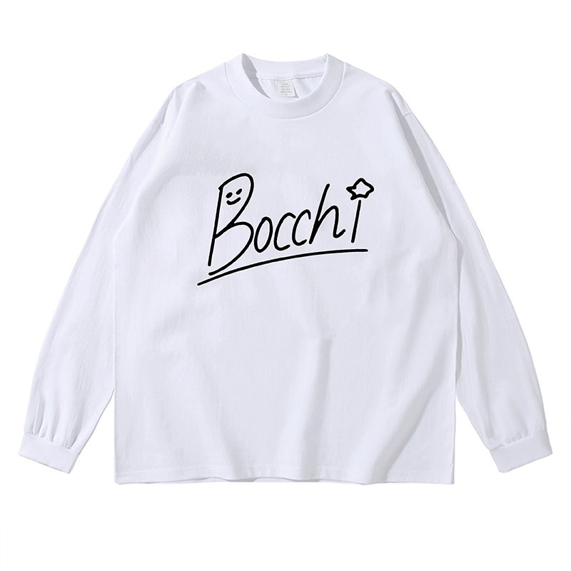 Camiseta de manga larga The Rock de Bocchi de algodón puro
